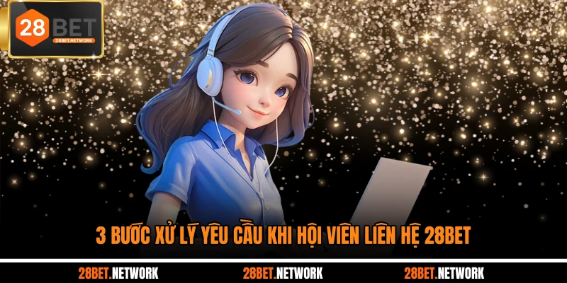 3 bước xử lý yêu cầu khi hội viên liên hệ 28BET